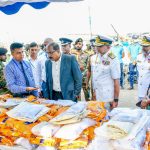 හෙරොයින් මත්ද්‍රව්‍ය  තොගයක් ප්‍රවාහනය කරමින් තිබූ ධීවර යාත්‍රාවක් නාවික හමුදා  අත්අඩංගුවට