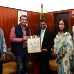 ඉන්දියාවේ C-CAMP ජෛව තාක්ෂණික ප්‍රමුඛයන් සෞඛ්‍ය නියෝජ්‍ය අමාත්‍ය වෛද්‍ය හංසක විඡේමුණි මහතා හමුවෙයි.