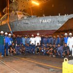 අනතුරට පත් P 4447 වේග ප්‍රහාරක යාත්‍රාව ගොඩගැනේ